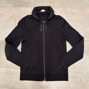 Calvin Klein Black Zip Up with Hidden Hood